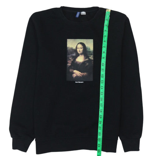 Mens UK Size M Divided Black Pullover Sweatshirt