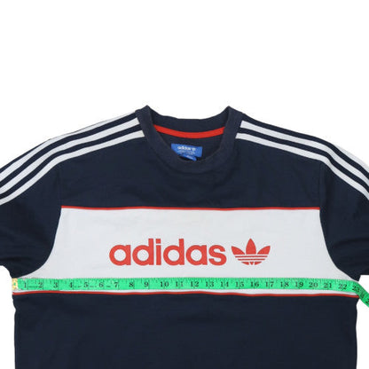 Mens UK Size L adidas Blue Pullover Sweatshirt
