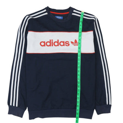 Mens UK Size L adidas Blue Pullover Sweatshirt