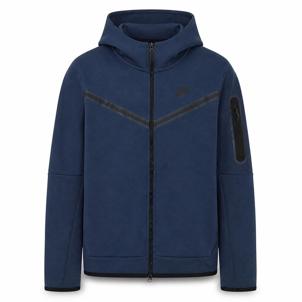 Mens UK Size S Nike Blue Full Zip Hoodie
