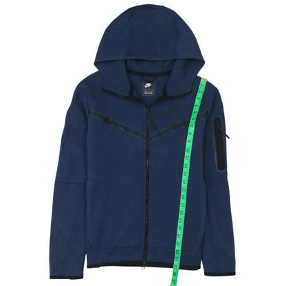 Mens UK Size S Nike Blue Full Zip Hoodie