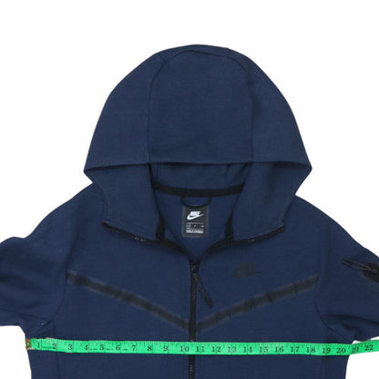 Mens UK Size S Nike Blue Full Zip Hoodie