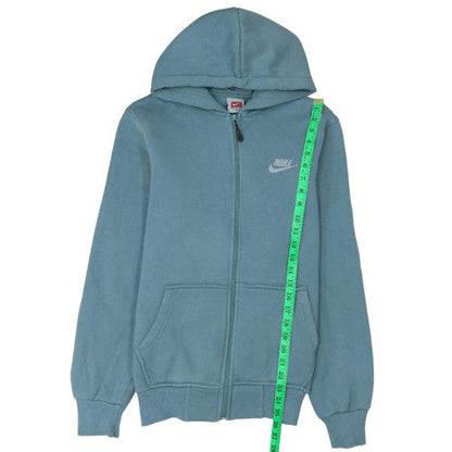 Mens UK Size XL Nike Blue Full Zip Hoodie