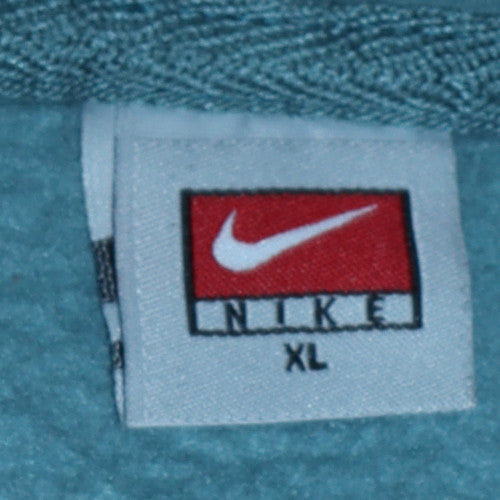 Mens UK Size XL Nike Blue Full Zip Hoodie
