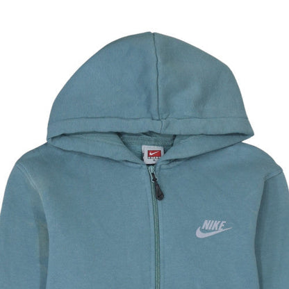 Mens UK Size XL Nike Blue Full Zip Hoodie