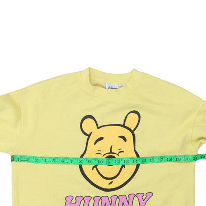 Womens UK Size M Disney Yellow Pullover Sweatshirt