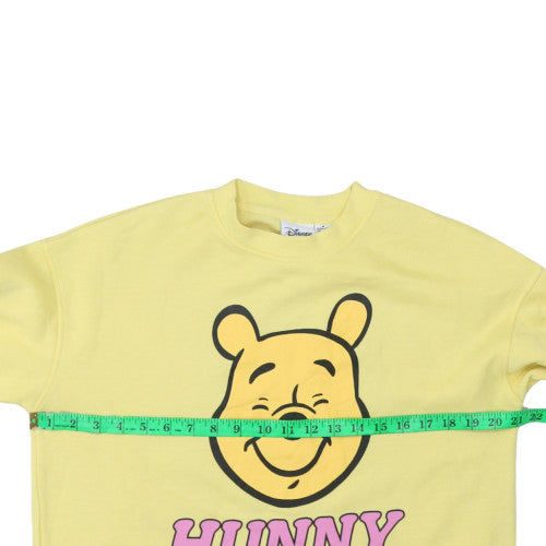 Womens UK Size M Disney Yellow Pullover Sweatshirt