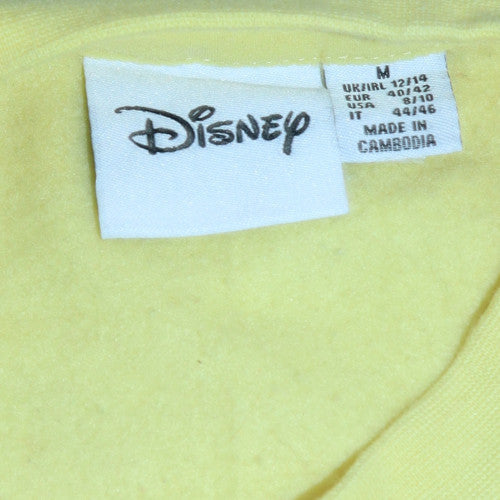 Womens UK Size M Disney Yellow Pullover Sweatshirt