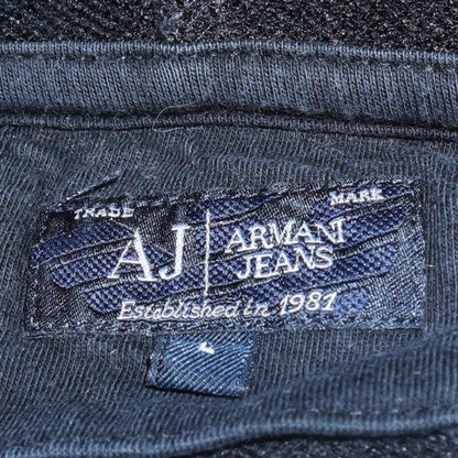Mens UK Size L Armani Jeans Blue Full Zip Hoodie