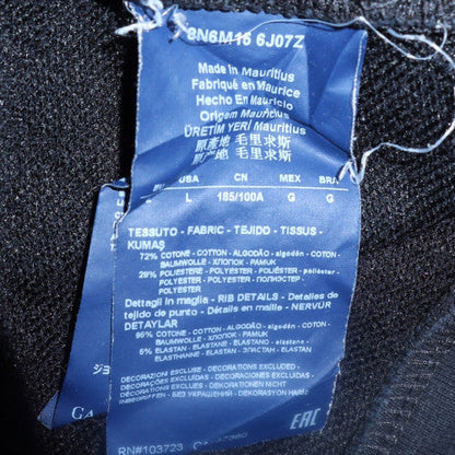Mens UK Size L Armani Jeans Blue Full Zip Hoodie