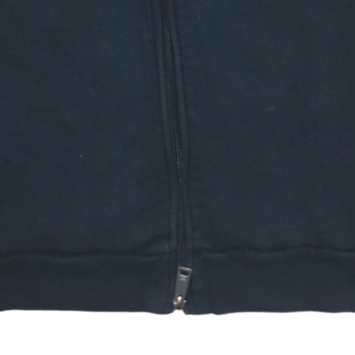 Mens UK Size L Armani Jeans Blue Full Zip Hoodie