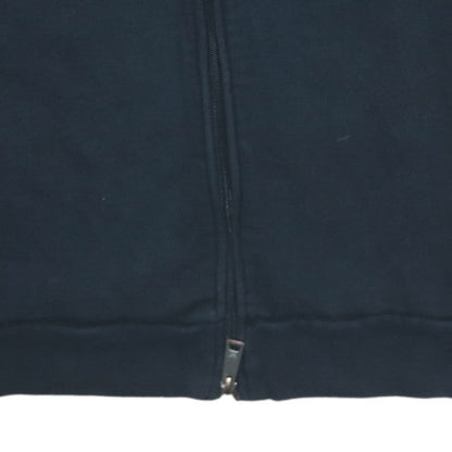 Mens UK Size L Armani Jeans Blue Full Zip Hoodie