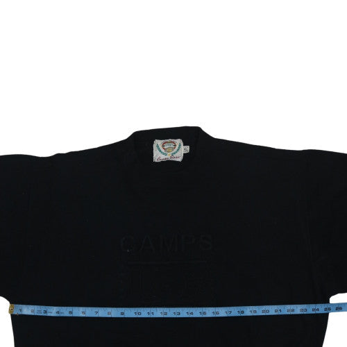 Mens UK Size XL Camps Basic Black Pullover Sweatshirt