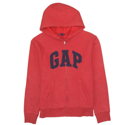 Mens UK Size L Gap Red Full Zip Hoodie