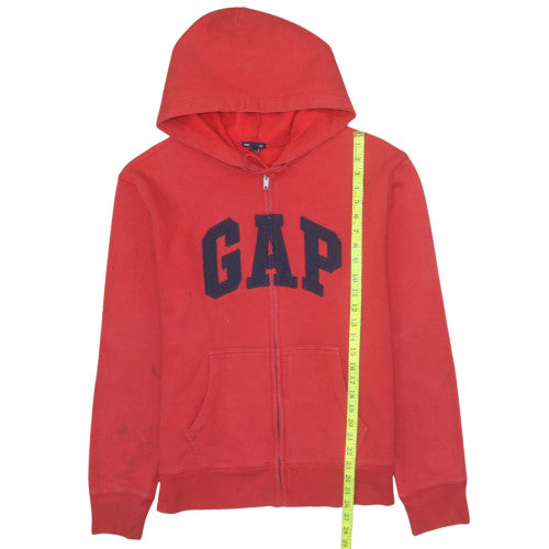 Mens UK Size L Gap Red Full Zip Hoodie