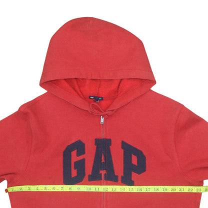 Mens UK Size L Gap Red Full Zip Hoodie