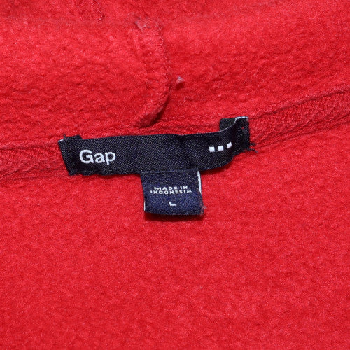 Mens UK Size L Gap Red Full Zip Hoodie