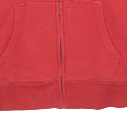 Mens UK Size L Gap Red Full Zip Hoodie