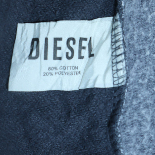 Mens UK Size L Diesel Grey Pullover Hoodie