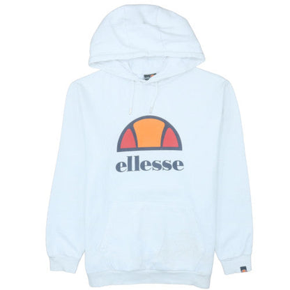 Mens UK Size M ellesse White Pullover Hoodie