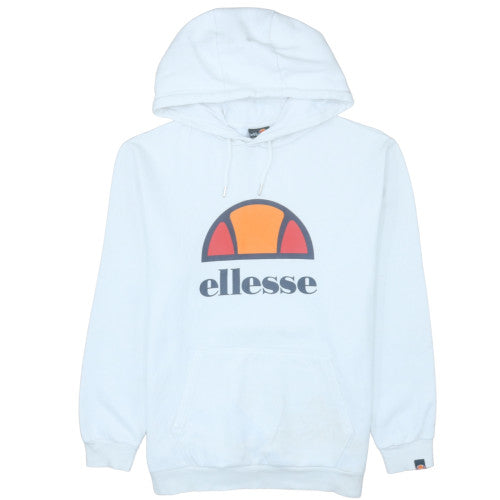 Mens UK Size M ellesse White Pullover Hoodie