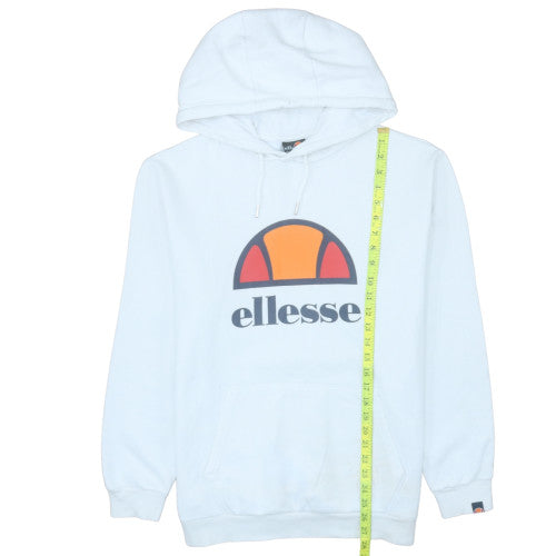 Mens UK Size M ellesse White Pullover Hoodie