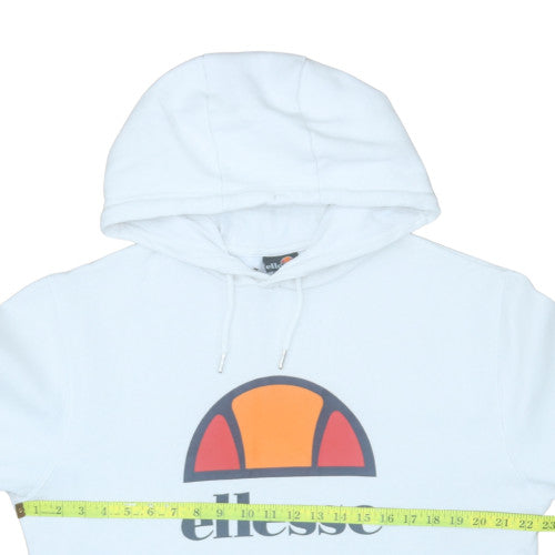 Mens UK Size M ellesse White Pullover Hoodie