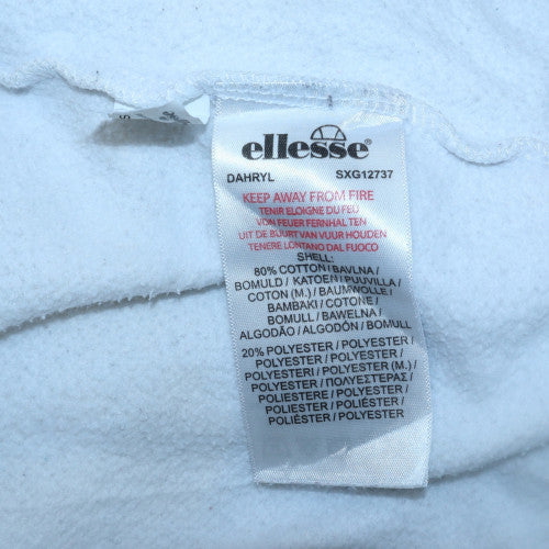 Mens UK Size M ellesse White Pullover Hoodie