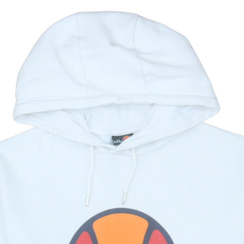 Mens UK Size M ellesse White Pullover Hoodie