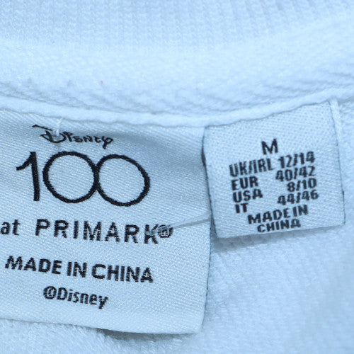 Womens UK Size 12/14 Primark White Pullover Sweatshirt