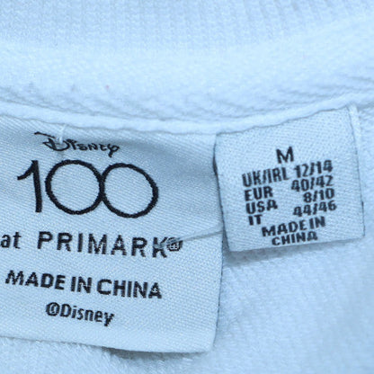 Womens UK Size 12/14 Primark White Pullover Sweatshirt