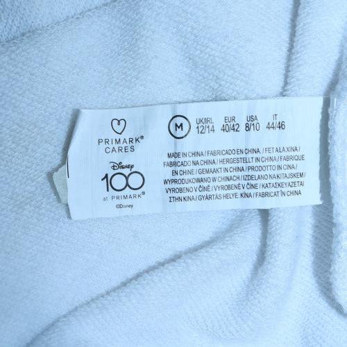 Womens UK Size 12/14 Primark White Pullover Sweatshirt