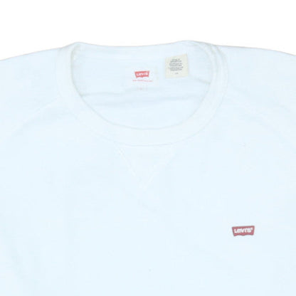 Mens UK Size L Levi's White Pullover Sweatshirt