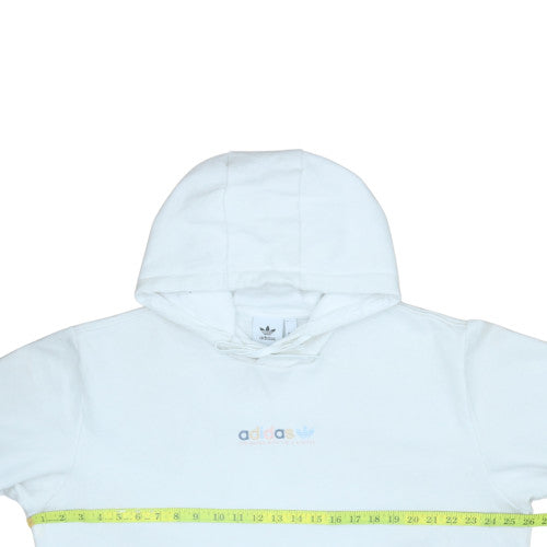 Mens UK Size XL adidas White Pullover Hoodie