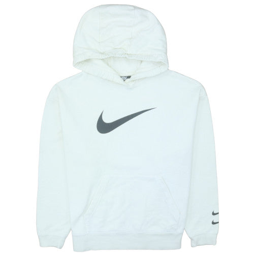 Mens UK Size M Nike White Pullover Hoodie