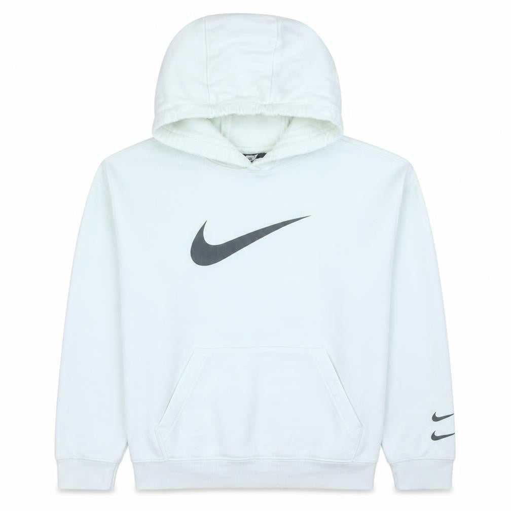 Mens UK Size M Nike White Pullover Hoodie