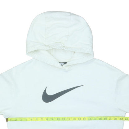Mens UK Size M Nike White Pullover Hoodie