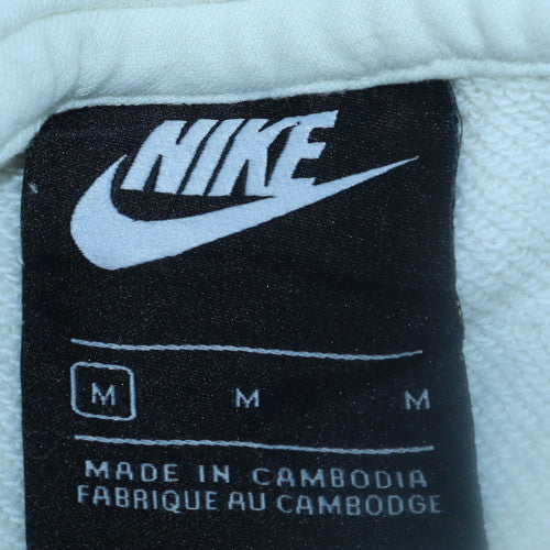 Mens UK Size M Nike White Pullover Hoodie