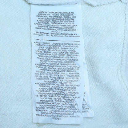 Mens UK Size M Nike White Pullover Hoodie