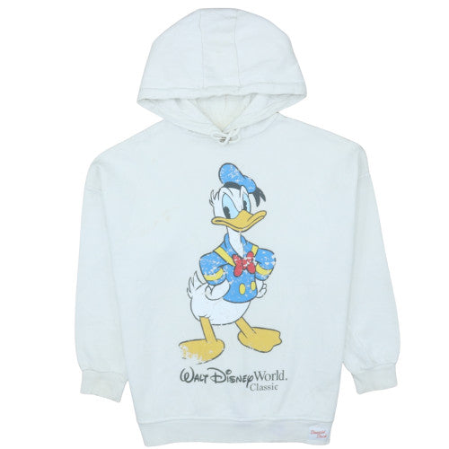 Womens UK Size 10/12 Disney White Pullover Hoodie