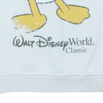 Womens UK Size 10/12 Disney White Pullover Hoodie