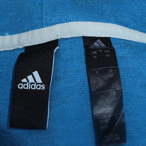 Mens UK Size M adidas Blue Full Zip Jumper