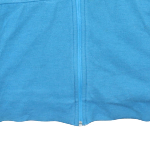 Mens UK Size M adidas Blue Full Zip Jumper