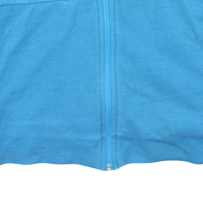 Mens UK Size M adidas Blue Full Zip Jumper