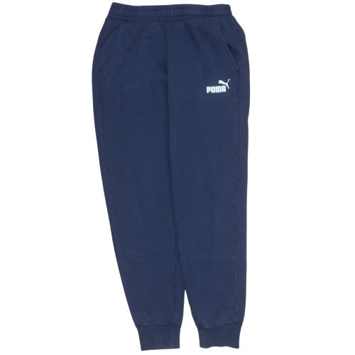 Mens UK Size L PUMA Regular Fit Jogger Blue Trousers