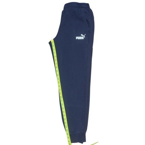 Mens UK Size L PUMA Regular Fit Jogger Blue Trousers