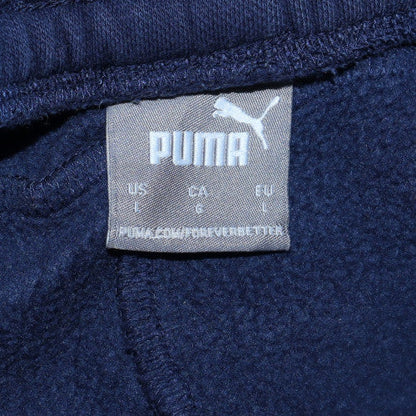 Mens UK Size L PUMA Regular Fit Jogger Blue Trousers