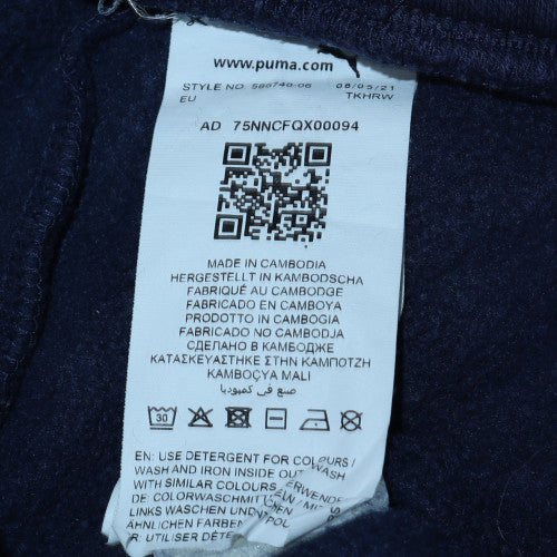 Mens UK Size L PUMA Regular Fit Jogger Blue Trousers