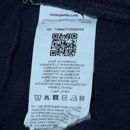 Mens UK Size L PUMA Regular Fit Jogger Blue Trousers