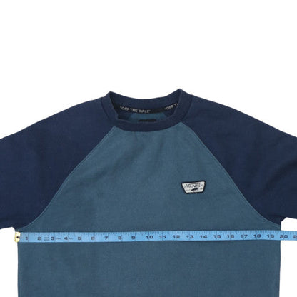 Mens UK Size XS VANS Blue Pullover Sweatshirt